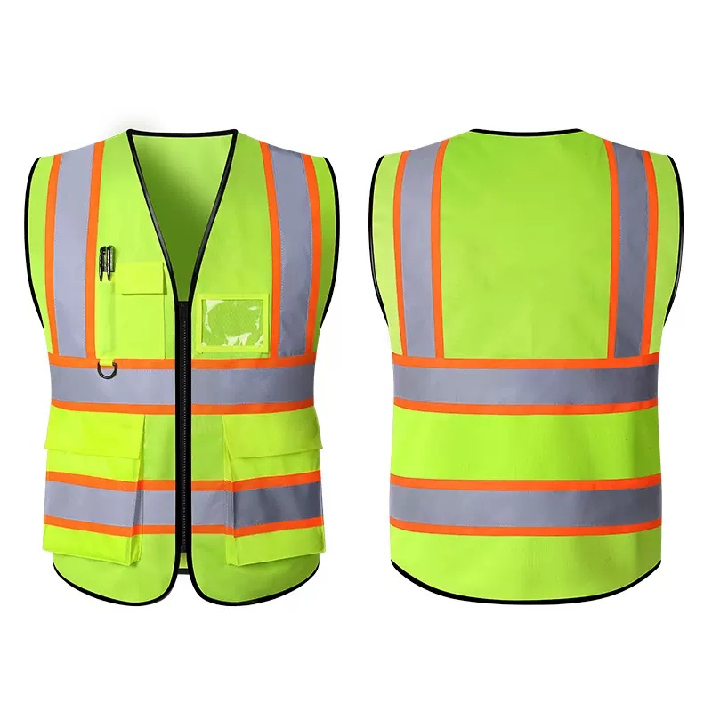 Two Tone Surveyor Class 2 Safety Vest High Visibility Safety Vest with