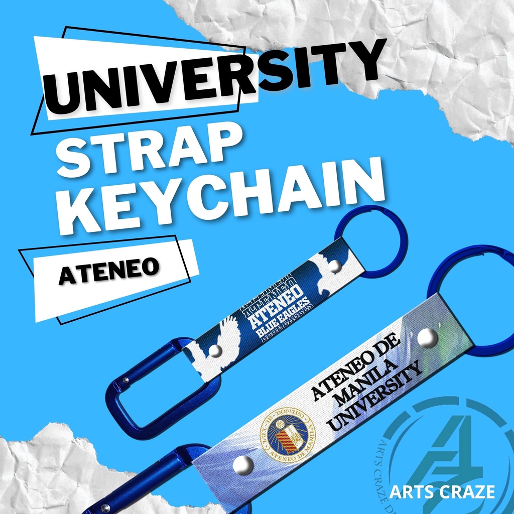 Ateneo de Manila University (ADMU) Car/Motor High Quality Carabiner ...