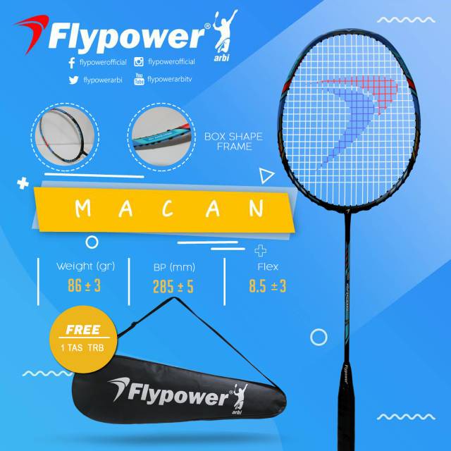 Flypower Macan Badminton Racket 100% Original | Shopee Philippines
