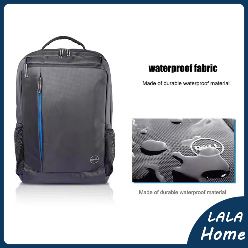 DELL Laptop Bag Fashion Backpack Computer 15 Inch Black Shopee