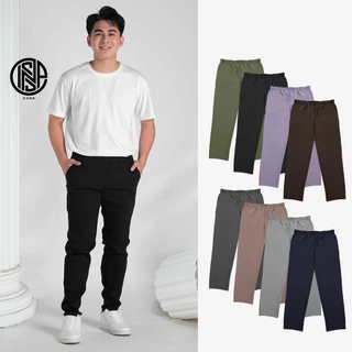 INSPI Trouser Pants for Men with Pockets and Drawstring Stretchable Trousers Pant for Women Pantalon