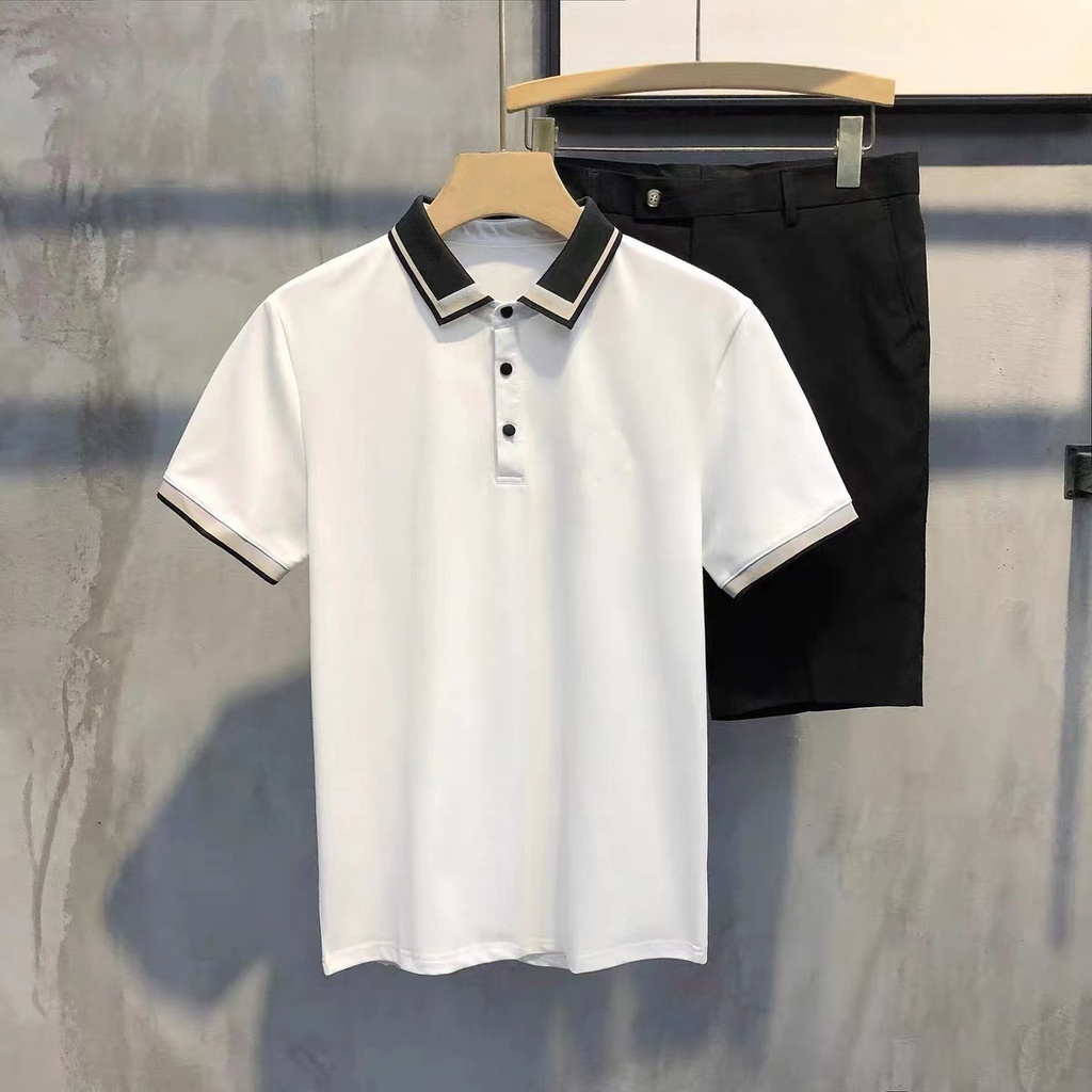 Lukcy T548 Chinese collar Casual Style Polo Shirt For Men Cotton shirt ...