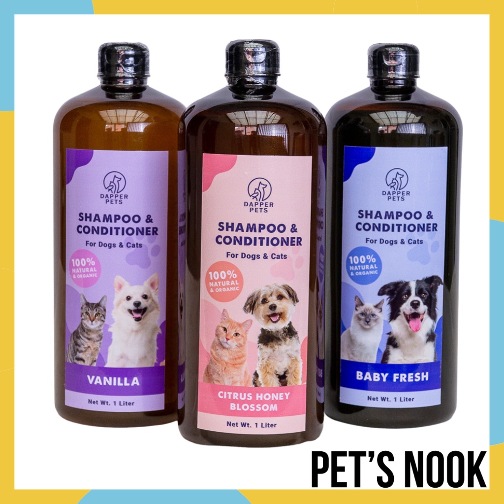 Dapper Pets 1L Shampoo & Conditioner for Cats & Dogs - 100% Natural and ...