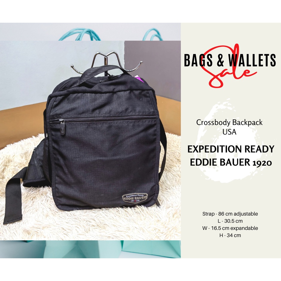 Expedition Ready Eddie Bauer 1920 Crossbody Backpack Used Shopee