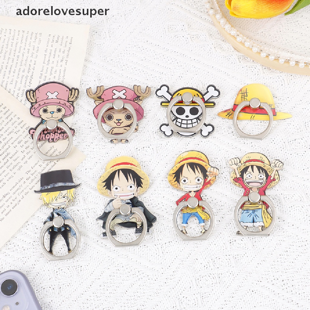 AD1PH One Piece Luffy Chopper Finger Ring Acryli Mobile Phone Holder ...