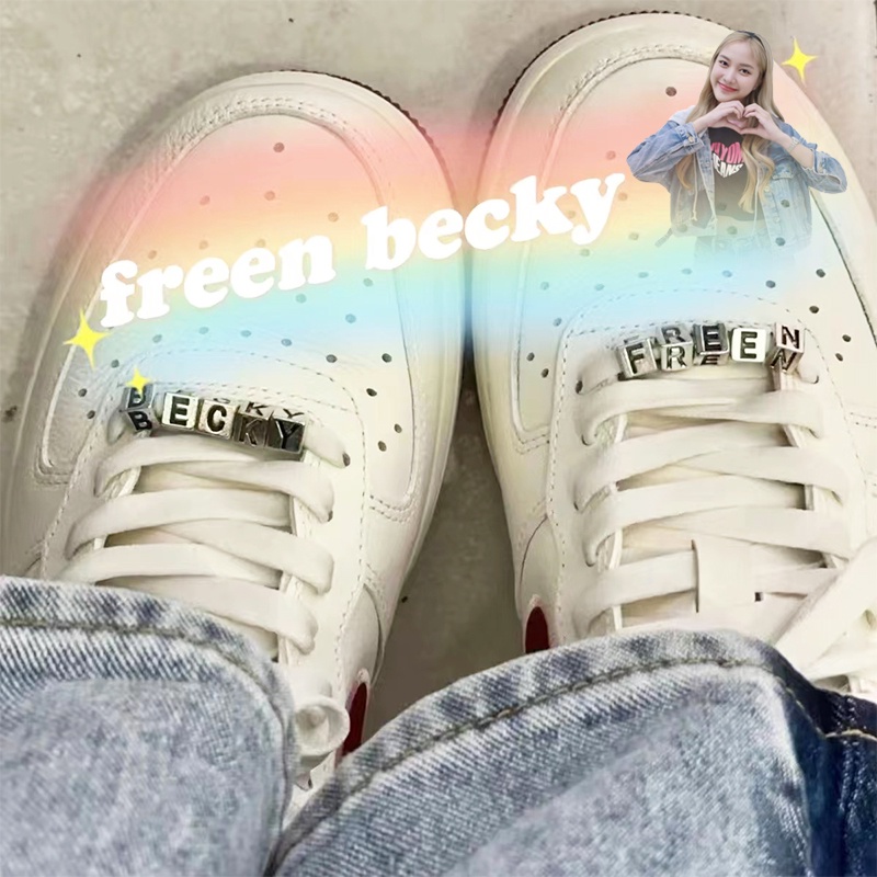 Freenbecky Letter Square Bead Shoelace Buckle GAP The Series DIY