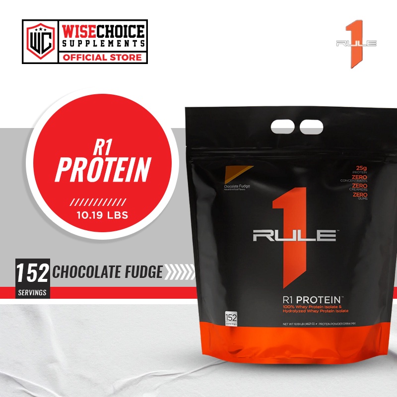 Rule 1 R1 Protein Whey Isolate 10lbs Chocolate Fudge Flavor Shopee Philippines