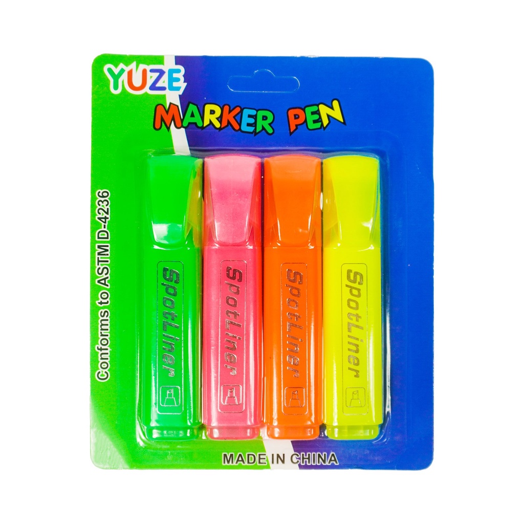 H&H Chisel Tip Neon Highlighter Colored Highlighters Marker School