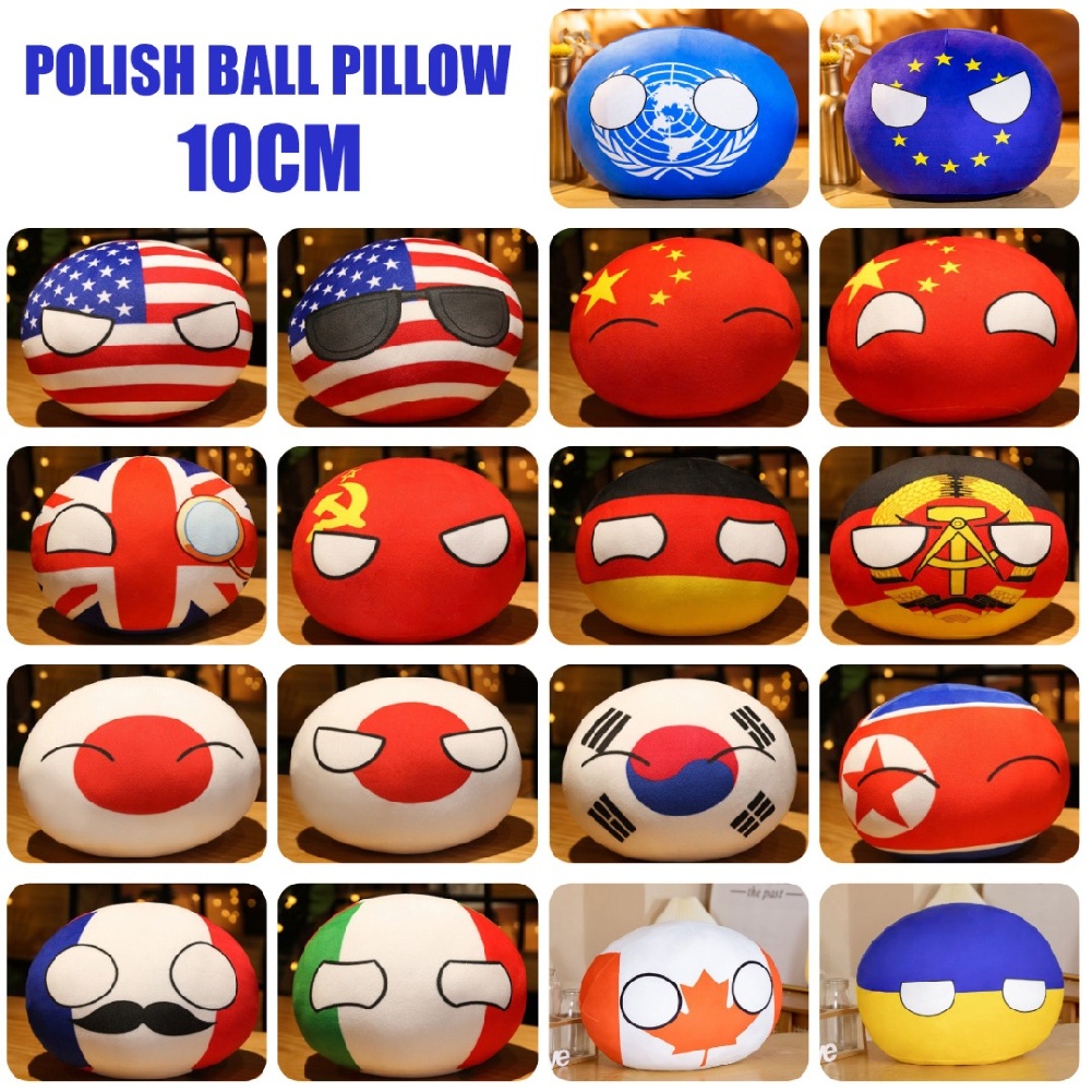 Plush Polandball Stuffed Toy Pendant Germany Countryball USA Country ...