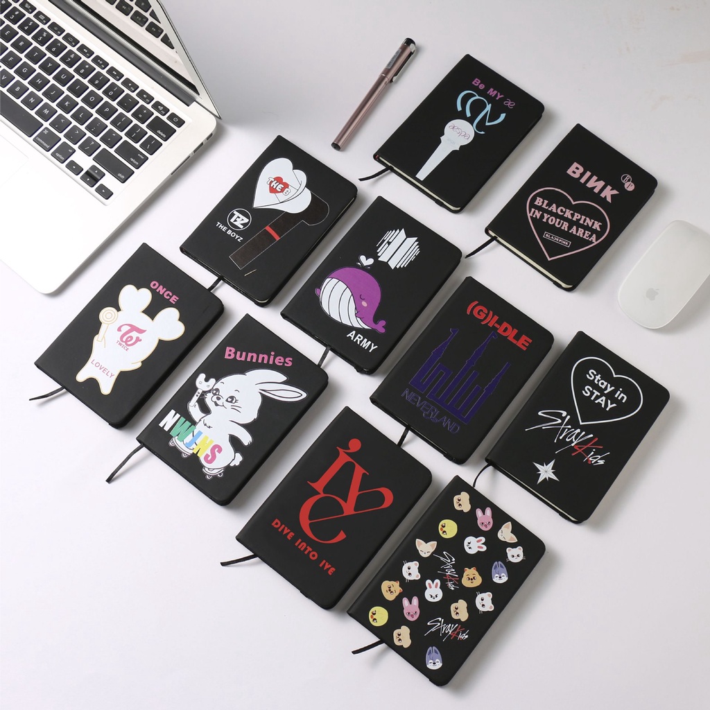 Korean idol PU strap notebook SUGA V JISOO SKZ SVT TWICE NCT TXT