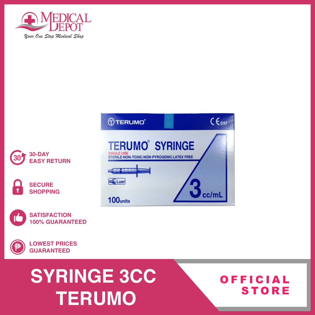 Syringe 3CC Terumo (Medical Depot) Shopee Philippines