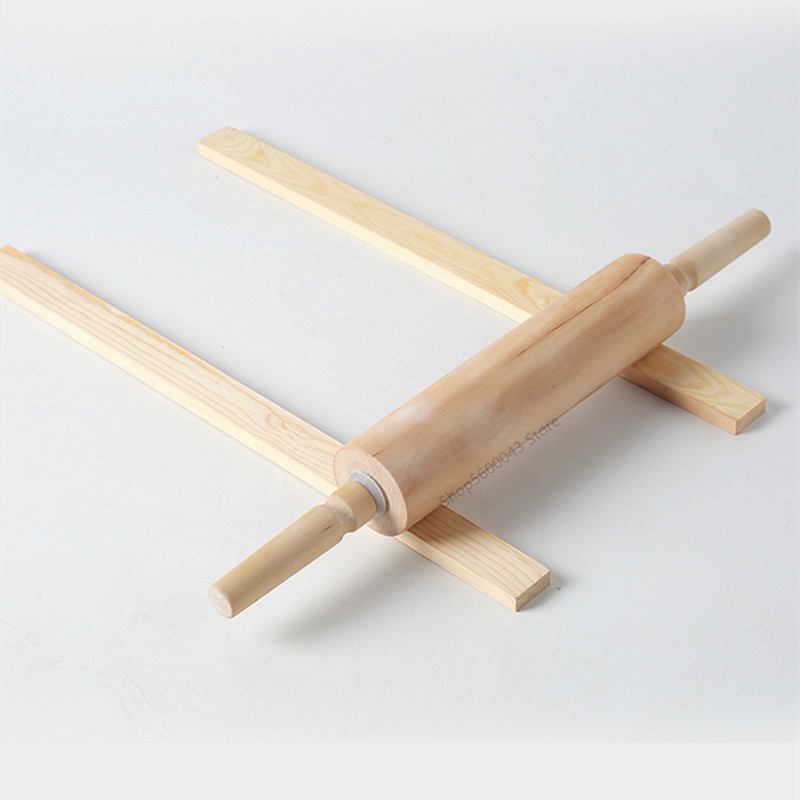 8PCS/SET Mud Roller Mud Guide Wooden Strip Mud Plate Forming Supplies ...