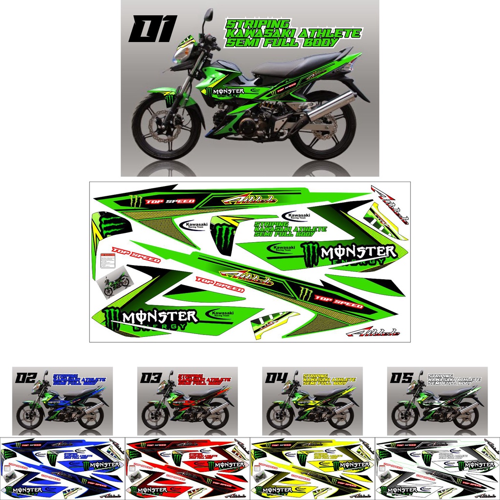 Kawasaki athlete Striping/kawasaki athlete decal/kawasaki athlete ...