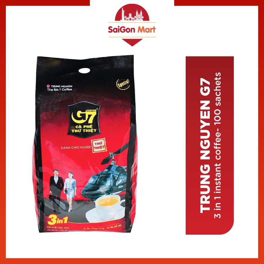 Saigonmart Trung Nguyen G7 instant coffee 3 in 1 Ca Phe Thu Thiet