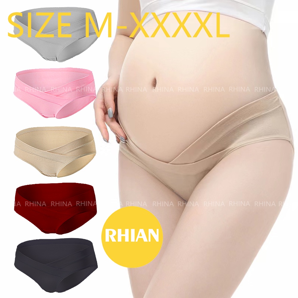 U-Shaped Low Waist Maternity Panty For Women-3Pcs