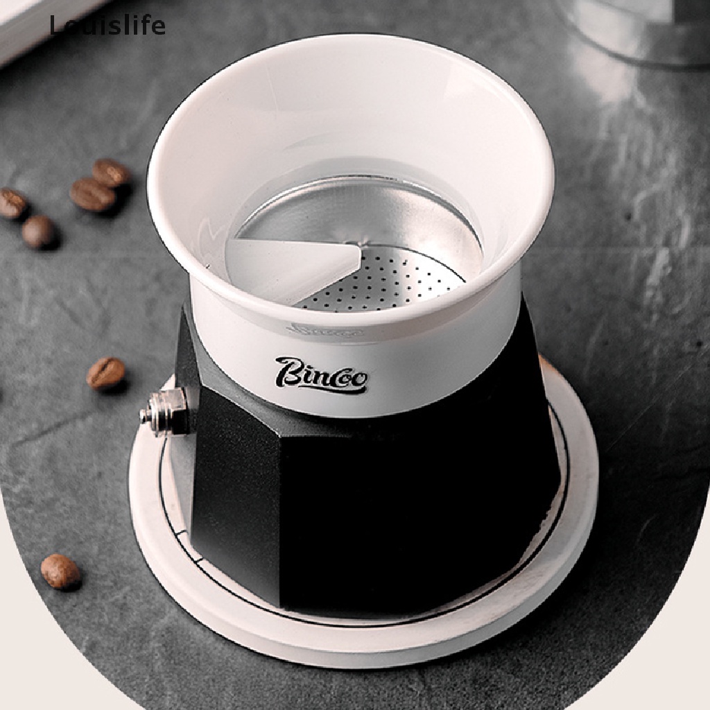 LLPH Coffee Tamper for Moka Pot Rotary Powder Dosing Ring Coffee