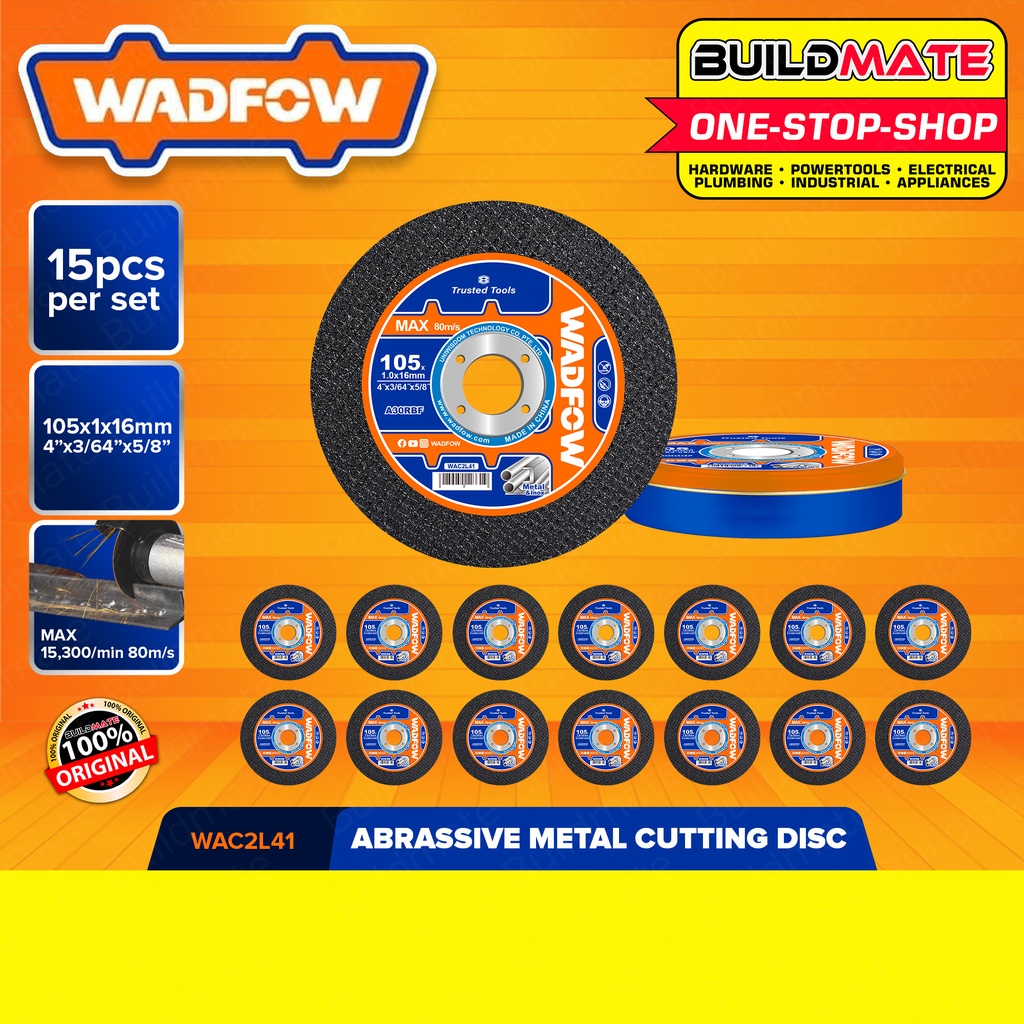 wadfow-15pcs-set-abrasive-metal-cutting-disc-wheel-4-inch-saw-blade