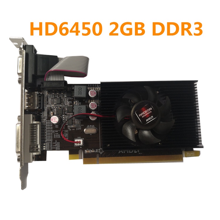 New HD6450 2GB graphics card small case half high card graphics card ...