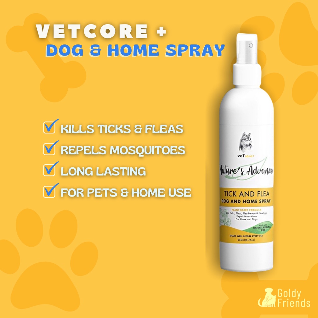 VetCore Plus Nature's Advance Tick and Flea Pet & Home Spray (Safe for