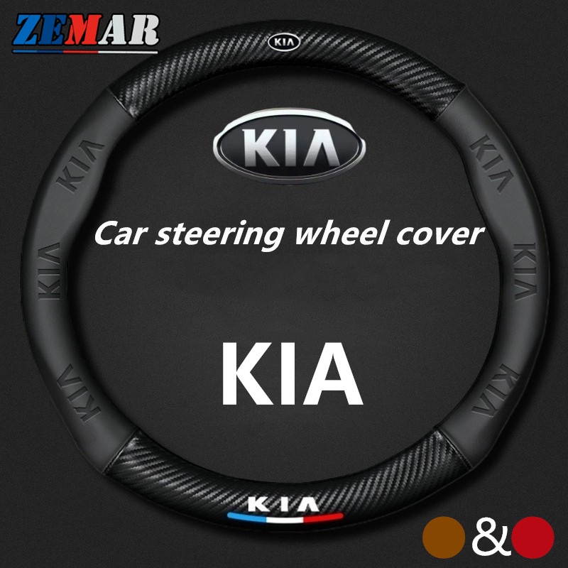 Kia Car Steering Wheel Cover For 38CM EV6 GT Picanto Pride Rio Stonic