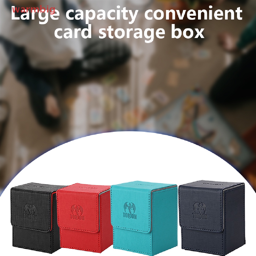 (warmbig) Top-Loading Card Case Deck Box Card Storage Case Holds 80 ...