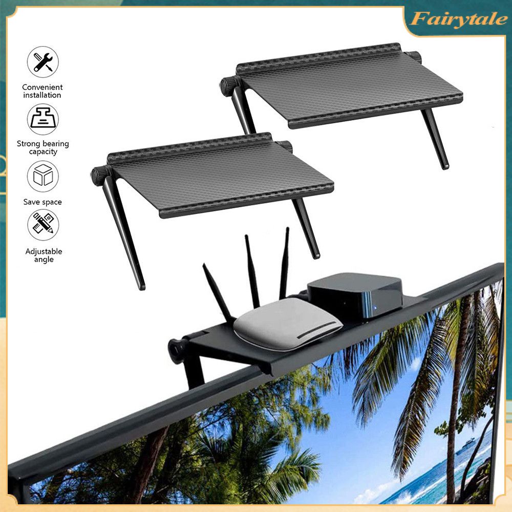 Tv Screen Top Plank Rack Adjustable Monitor Desktop Display Stand Tv ...