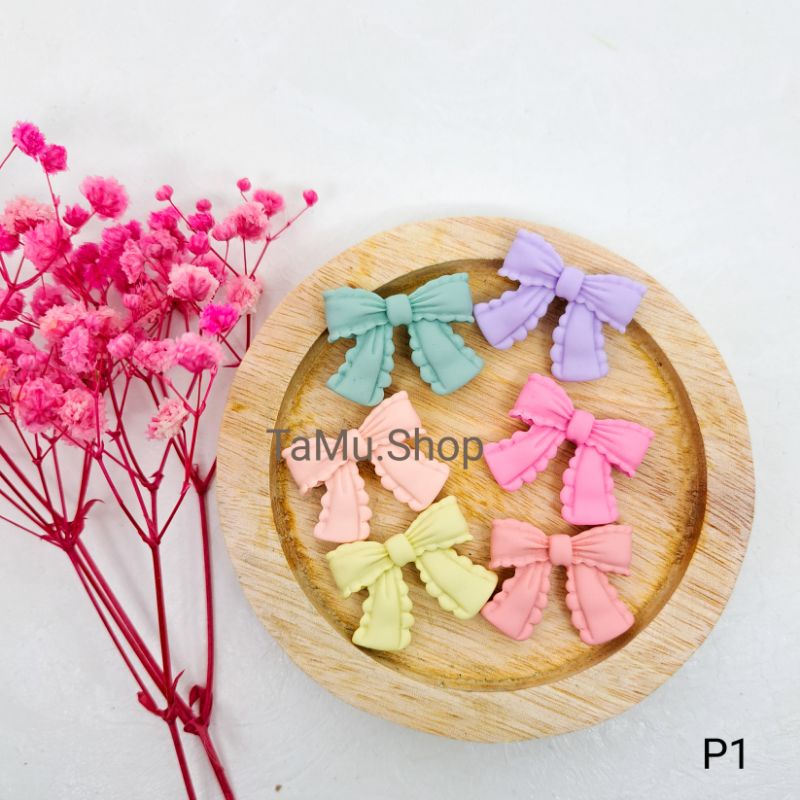 Brooch Clay Ribbon/P1/3pcs | Shopee Philippines