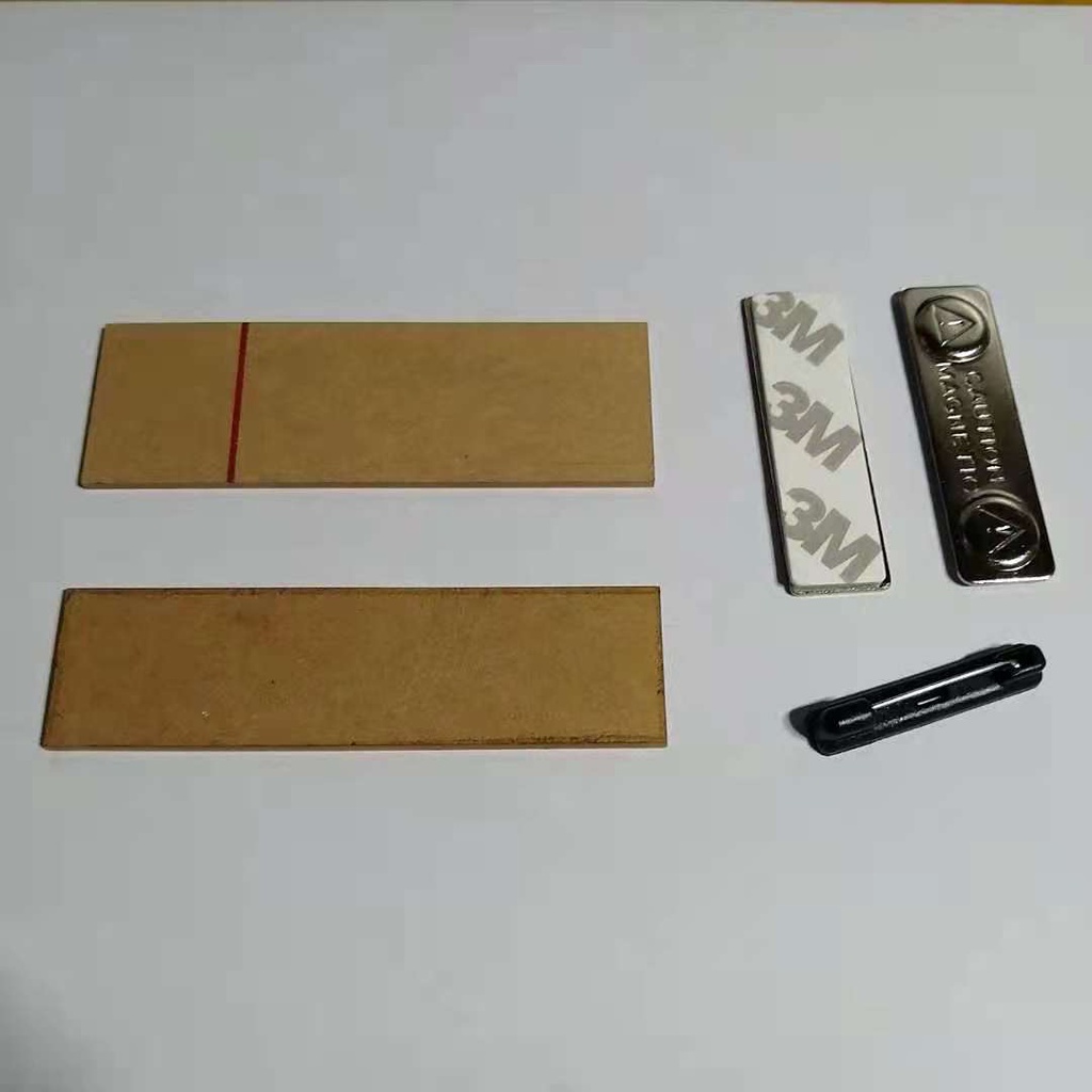 (25MMx76mm/2mm)Acrylic nameplate with magnetic pin/name badges/tag id ...