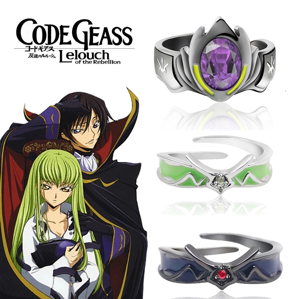 Anime Code Geass Lelouch Of The Rebellion Ring Lelouch Lamperouge Zero Mask Cosplay Unisex 7582