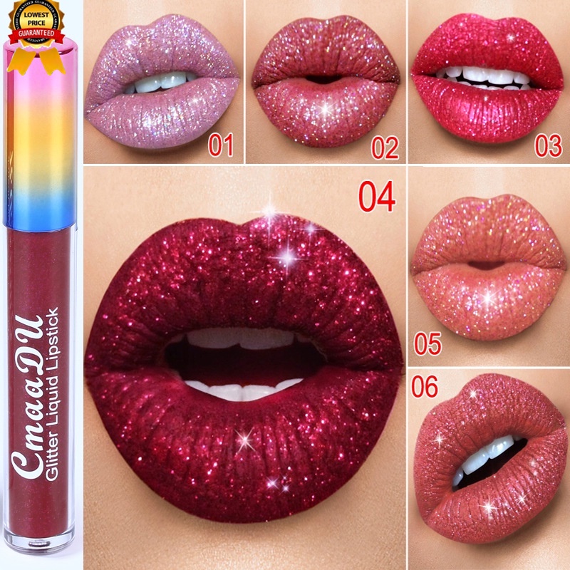 Glitter Liquid Lipstick Cmaadu Velvety Matte And Durable Waterproof