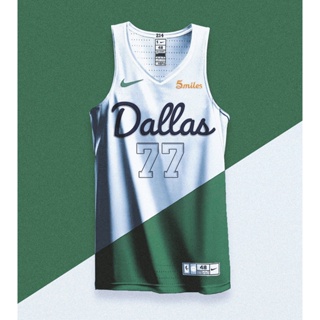 NBA Dallas Mavericks Luka Doncic #77 City Edition White Jersey