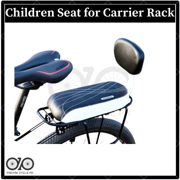 Bicycle Carrier Rear Child Seat Cycling Bike Leather Upholstered Rear