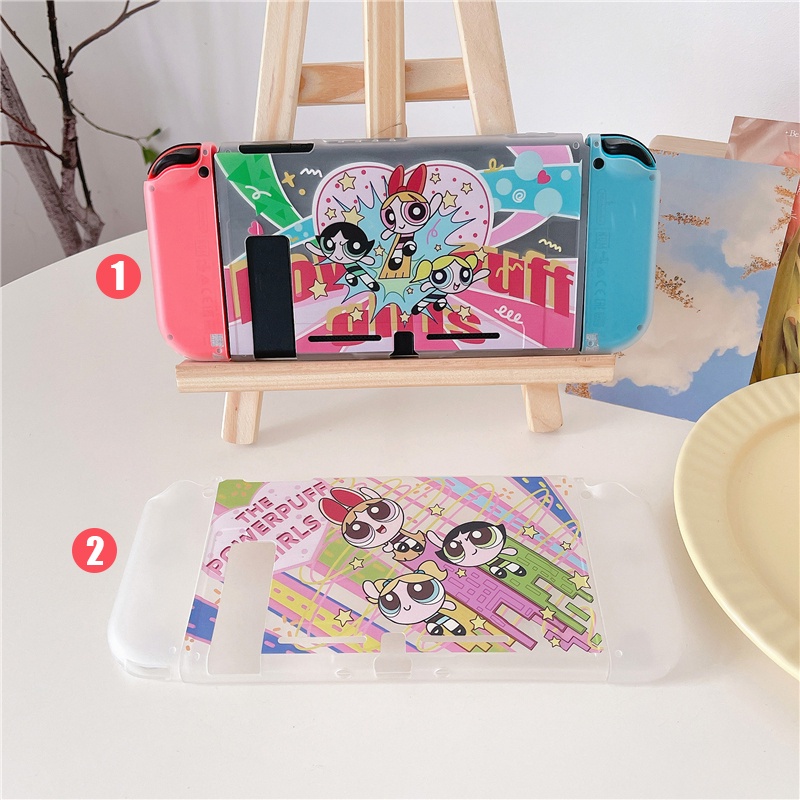 NEW Transparent Soft Case For Nintendo Switch OLED Cute Powerpuff Girls ...