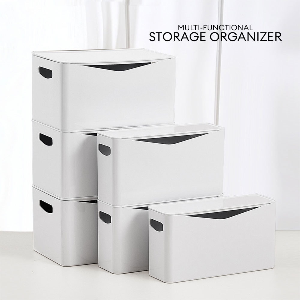 Activebae PET Plastic Stackable Desktop Storage Cosmetic Box Pantry ...