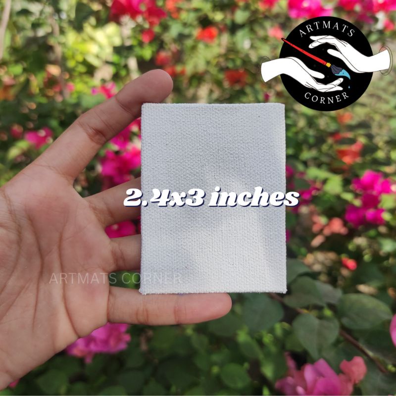 Mini Canvas 2.4x3 the inches - Gesso Primed ready to use good quality ...