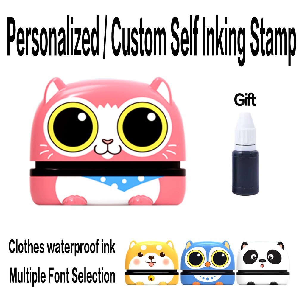 Stamp Personalized 【Free ink】/ Custom Self Inking Stamp | Shopee ...