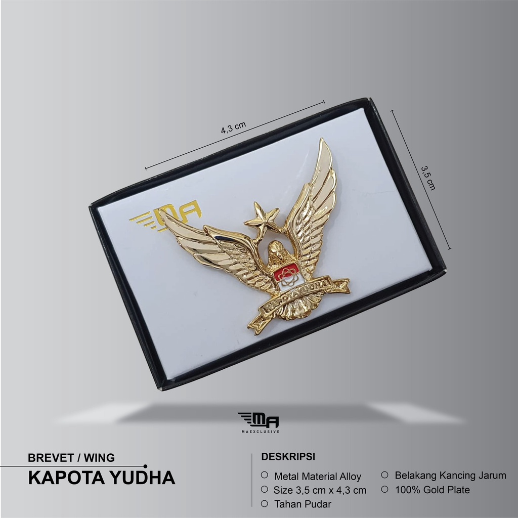 WING KAPOTA YUDHA PDH BRIVET BREVET PIN KAPOTA YUDHA | Shopee Philippines