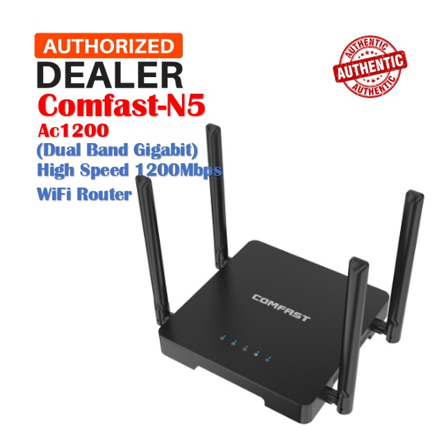 COMFAST CF-N5 AC1200 High Speed 1200Mbps WiFi Router (Dual Band Gigabit ...