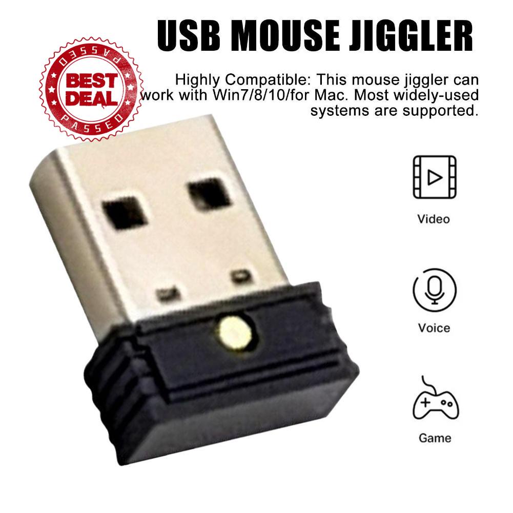 1Pcs USB Mouse Jiggler,Undetectable Automatic Computer Movement Computer Awake,Simulate Mouse