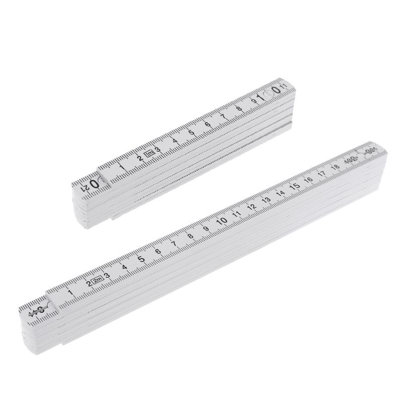 BT Folding Meter Stick with 10 Lock Joints Plastic Foldable Ruler for ...