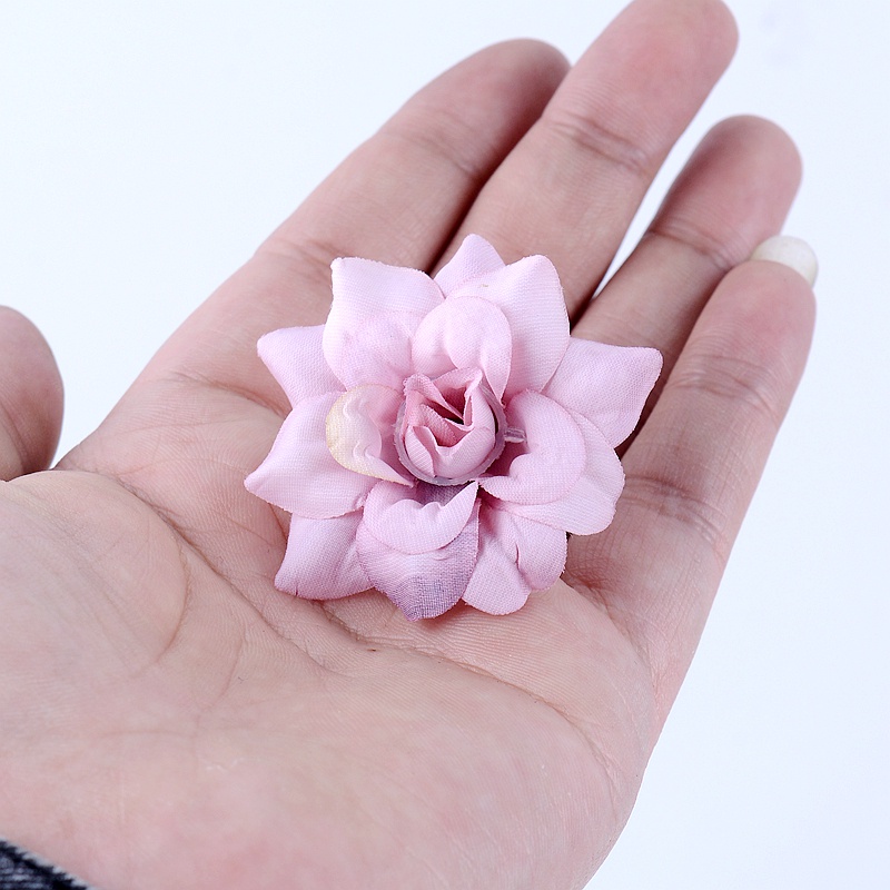 10PCs Rose Artificial Flower Head Silk Fake Flowers Wedding Party Home ...