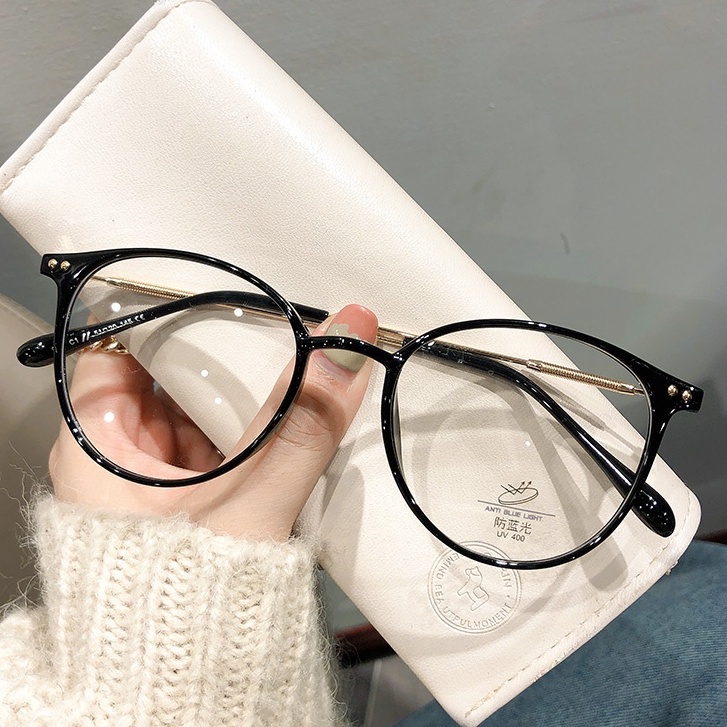 【Ready Stock】Korean Anti Radiation Eyeglasses Round Metal Frame ...