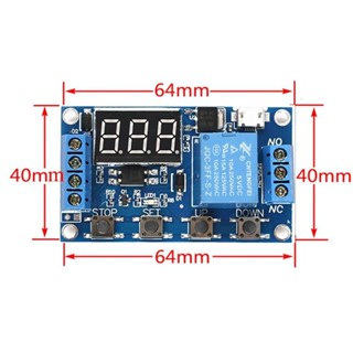 PISTA 2pcs Time Relay Module Board Electrical Digital Display 5V LED ...