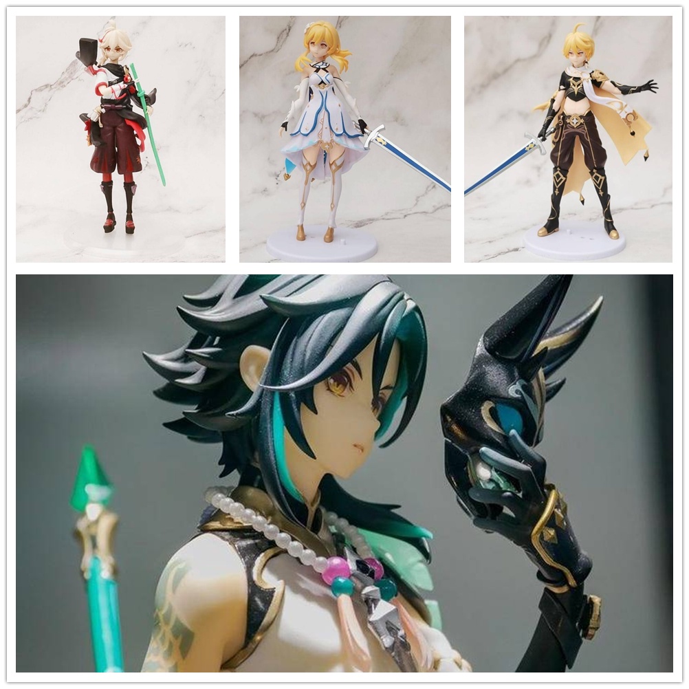 18cm Genshin Impact Xiao Lumine Aether Kaedehara Kazuha Action Figure ...
