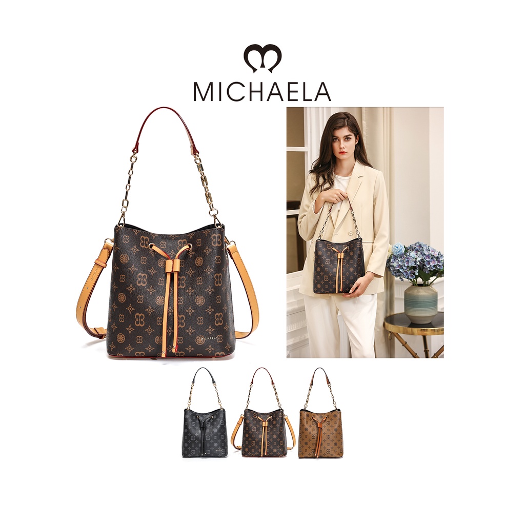 MICHAELA Bucket Bag for Women Vintage Fashion Spacious Adjustable