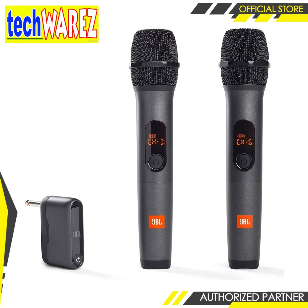 JBL Wireless Two Microphone System With Dual Channel Receiver Also