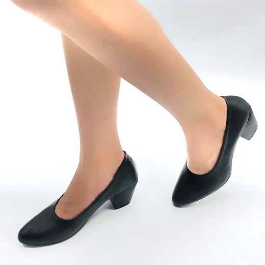 Gawang Pinoy Shoe MARIKINA MADE Women Office Black Shoes Heels School