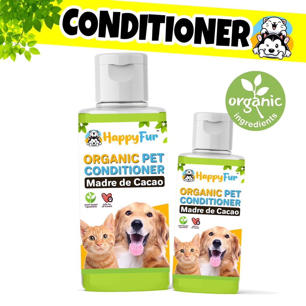 ORGANIC PET CONDITIONER Dog & Cat Conditioner Madre de Cacao HAPPY