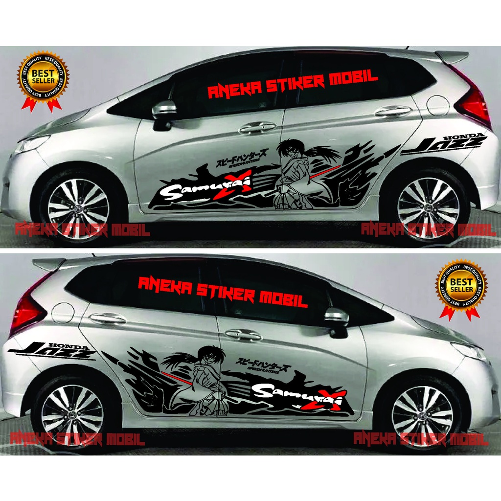 Samurai X Sticker Honda Jazz Car Body Sticker Honda Jazz RS Sticker ...