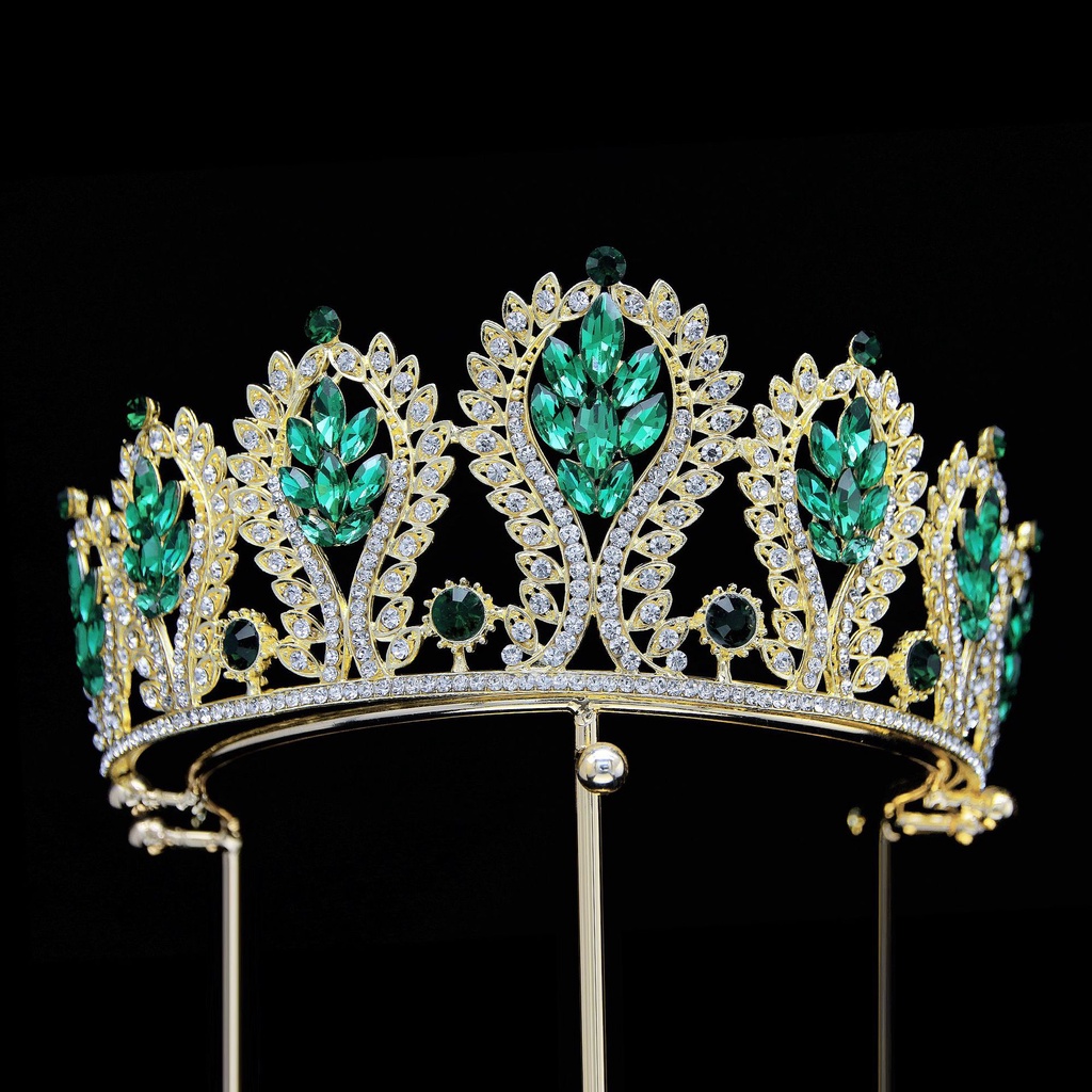 Crystal Bride Big Crown Atmosphere Luxury Rhinestone Beauty Pageant ...